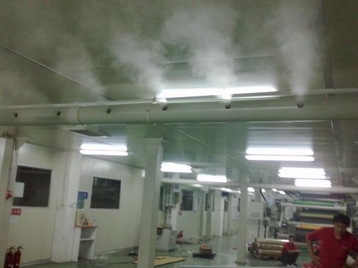 工業超聲波加濕器在屏幕貼膜車間生產應用